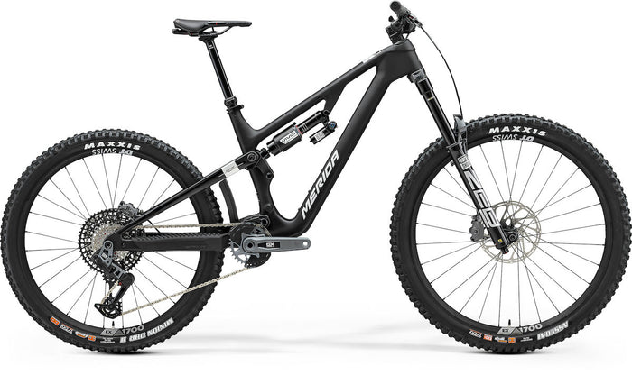 MERIDA ONE-SIXTY 8000 – Mountainbike Fully, Carbon, Sram GX Eagle Transmission, Silk Black (Silver)