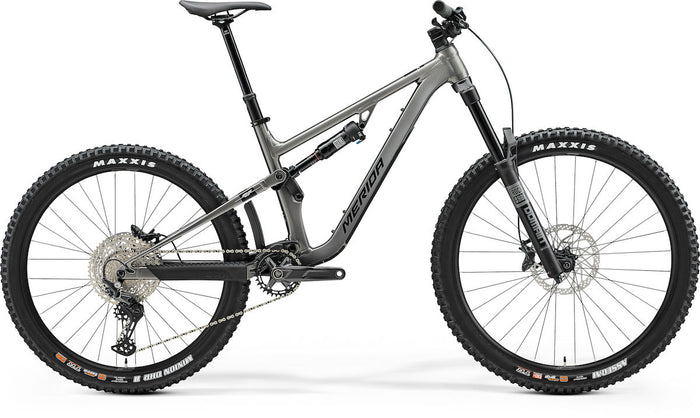 MERIDA ONE-SIXTY 500 – Mountainbike Fully, Aluminium, Shimano Deore M6100, Gunmetal Grey (Silver/Black)