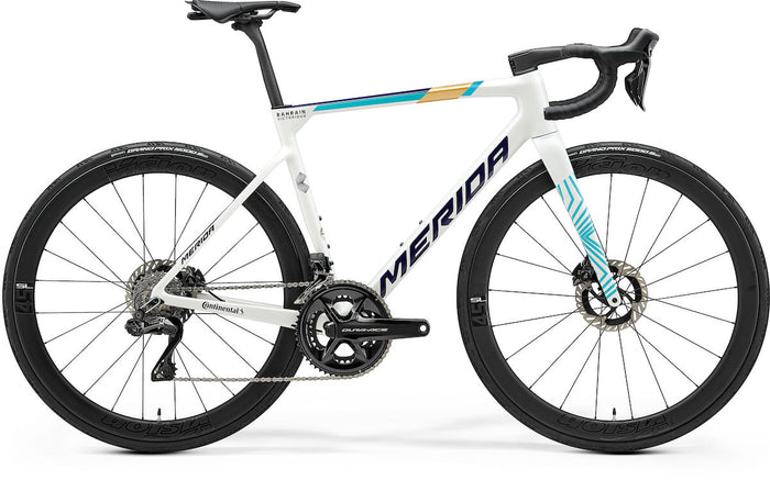 MERIDA SCULTURA Team V2 – Rennrad, Pearl (Blue-Team)
