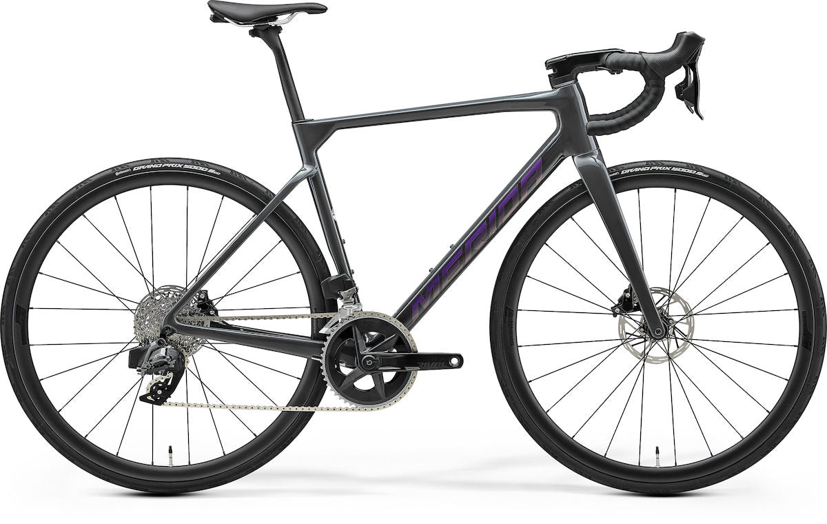 MERIDA SCULTURA 7000 V3 – Rennrad, Carbon, Sram Rival eTap, Dark Grey (Purple)