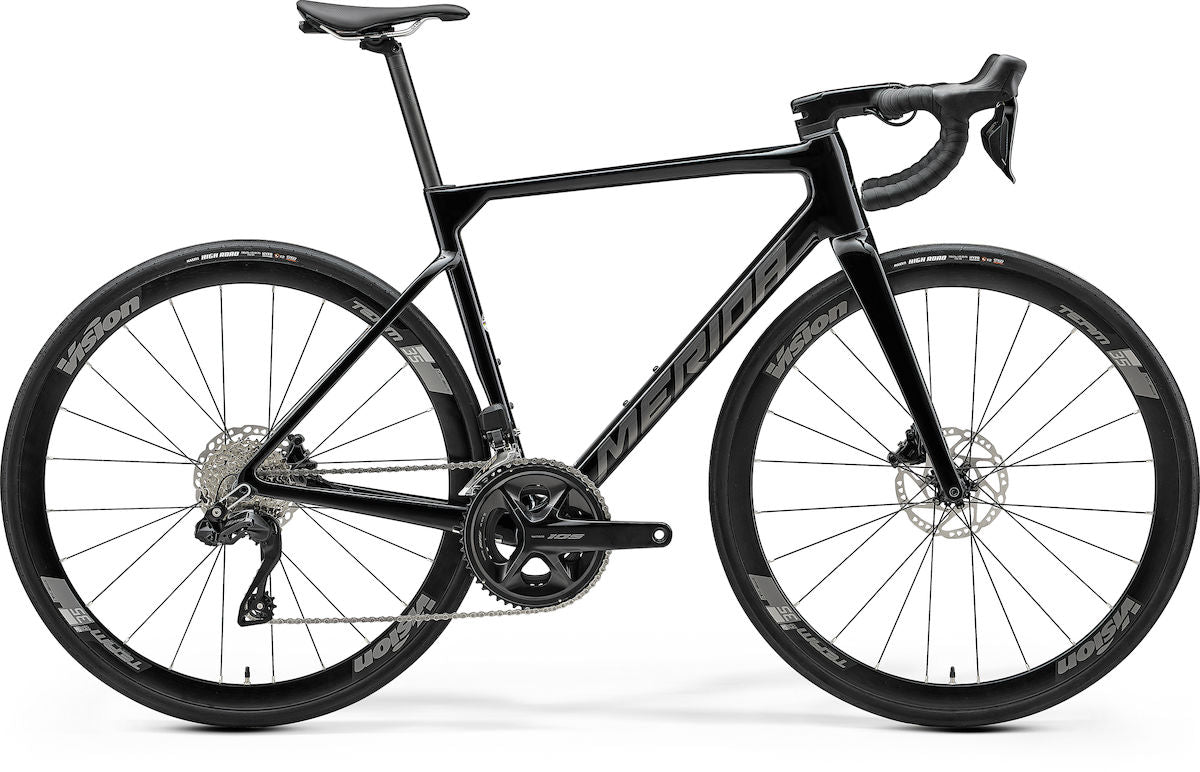 MERIDA SCULTURA 5000 V1 – Rennrad, Carbon, Shimano 105 Di2, Metallic Black (Gunmetal Grey)