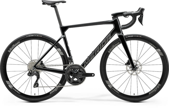 MERIDA SCULTURA 5000 V1 – Rennrad, Carbon, Shimano 105 Di2, Metallic Black (Gunmetal Grey)