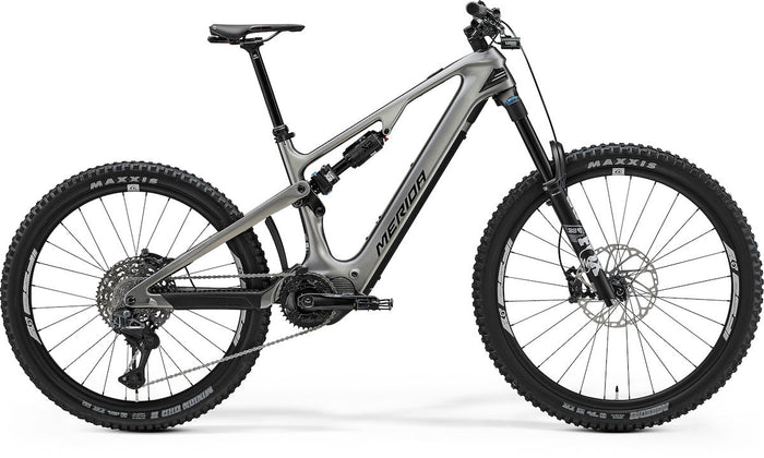 MERIDA eONE-SIXTY 8000 – E-MTB Fully, Shimano EP801, 600 Wh, Carbon, Gunmetal Grey (Black)