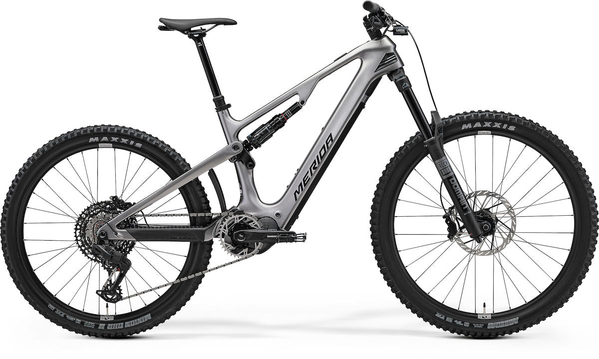 MERIDA eONE-SIXTY 6000 – E-MTB Fully, Shimano EP801, 600 Wh, Carbon, Gunmetal Grey (Black)