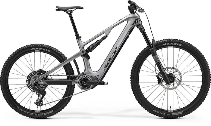 MERIDA eONE-SIXTY 6000 – E-MTB Fully, Shimano EP801, 600 Wh, Carbon, Gunmetal Grey (Black)