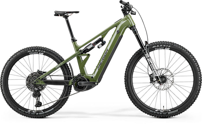 MERIDA eONE-EIGHTY 900 – E-MTB Fully, Bosch Performance Line CX, 800 Wh, Anaconda Green (Black)