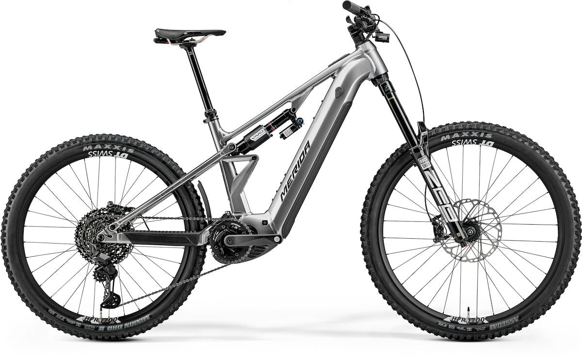 MERIDA eONE-EIGHTY 900 – E-MTB Fully, Bosch Performance Line CX, 800 Wh, Gunmetal Grey (Black)