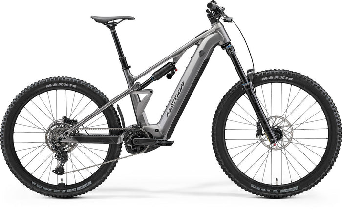 MERIDA eONE-EIGHTY 400 – E-MTB Fully, Bosch Performance Line CX, 600 Wh, Gunmetal Grey (Black)