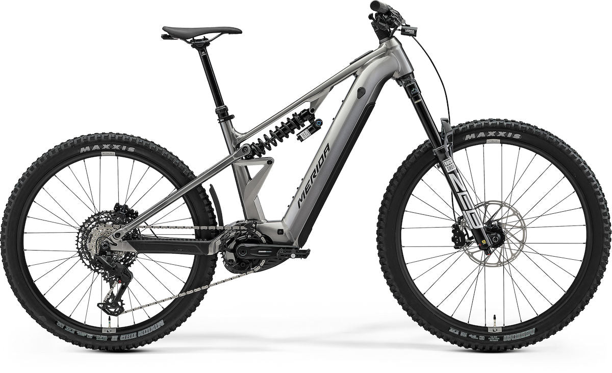 MERIDA eONE-EIGHTY FR 800 – E-MTB Fully, Bosch Performance Line CX, 800 Wh, Gunmetal Grey (Black)
