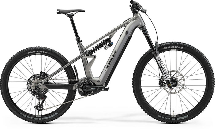 MERIDA eONE-EIGHTY FR 800 – E-MTB Fully, Bosch Performance Line CX, 800 Wh, Gunmetal Grey (Black)
