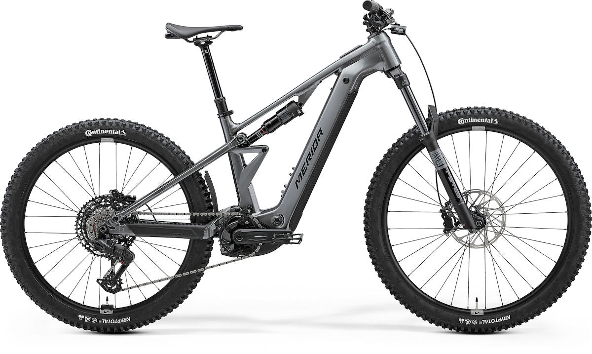 MERIDA ETMO 700 – E-MTB Fully, Bosch Performance Line CX, 600 Wh, Gunmetal Grey (Black)