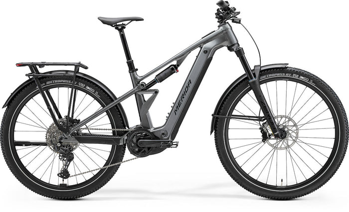 MERIDA ETMO 500 EQ – E-SUV Fully, Bosch Performance Line PX, 600 Wh, Gunmetal Grey (Black)