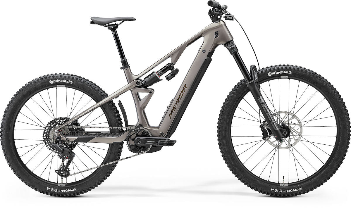 MERIDA LITHOS 6000 – E-MTB Fully, Bosch Performance Line CX, 800 Wh, Carbon, Warm Slate Grey (Golden Black)