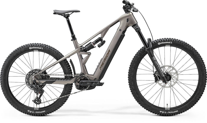 MERIDA LITHOS 6000 – E-MTB Fully, Bosch Performance Line CX, 800 Wh, Carbon, Warm Slate Grey (Golden Black)