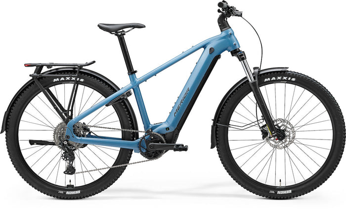 MERIDA eFLOAT CC 400 EQ – E-Citybike, Bosch Performance Line CX, 600 Wh, Silk Dove Blue (Black)