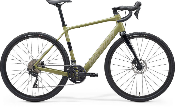 MERIDA eSILEX 400 – E-Gravelbike, Mahle X30 Drive Unit, 237 Wh, Low Key Green (Brown)
