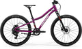 MERIDA MATTS J. 24+ – Kinderfahrrad 24 Zoll, Aluminium, 8-Gang, Silk Purple (White/Red/Black)