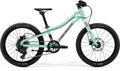 MERIDA MATTS J. 20+ – Kinderfahrrad 20 Zoll, Aluminium, 8-Gang, Matt Mint (Purple/White/Black)