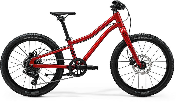 MERIDA MATTS J. 20+ – Kinderfahrrad 20 Zoll, Aluminium, 8-Gang, Dark Strawberry (Race Red/Black)