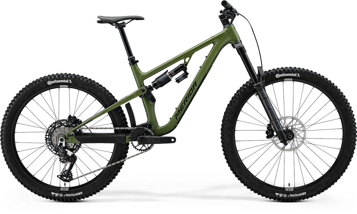 MERIDA ONE-SIXTY 700 – Mountainbike Fully, Aluminium, Sram Eagle 90 Transmission, Silk Anaconda Green (Black)
