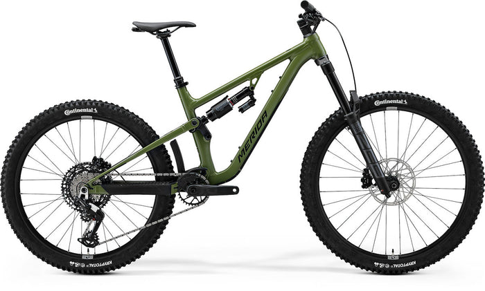 MERIDA ONE-SIXTY 700 – Mountainbike Fully, Aluminium, Sram Eagle 90 Transmission, Silk Anaconda Green (Black)