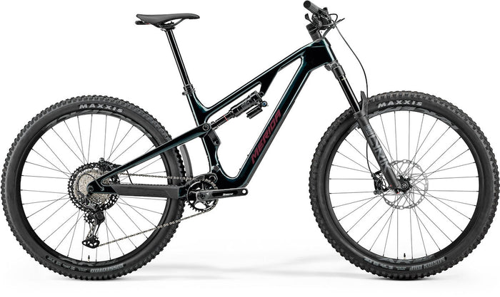 MERIDA ONE-FORTY 7000 – Mountainbike Fully, Carbon, Shimano XT M8100, Halo Green (Wildberry)