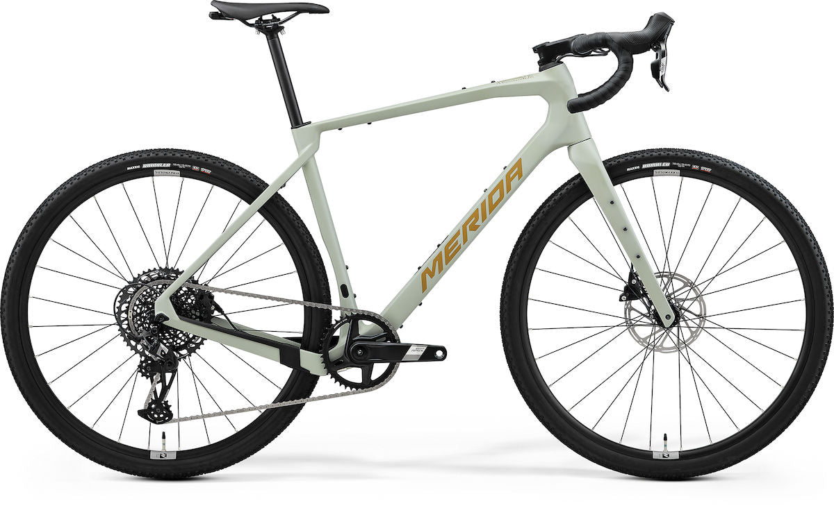 MERIDA SILEX 5000 – Gravelbike, Carbon, Sram Apex Eagle, Silk Moss Grey (River Clay)