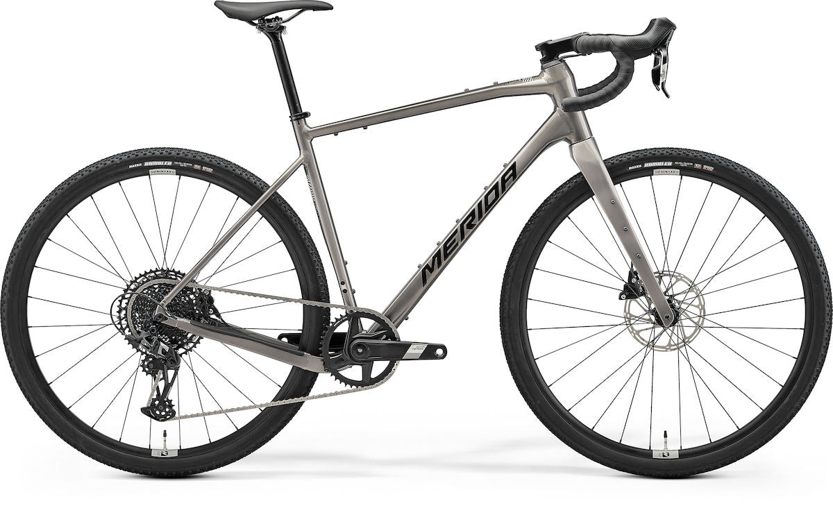 MERIDA SILEX 500 – Gravelbike, Aluminium, Sram Apex Eagle, Warm Slate Grey (Black)