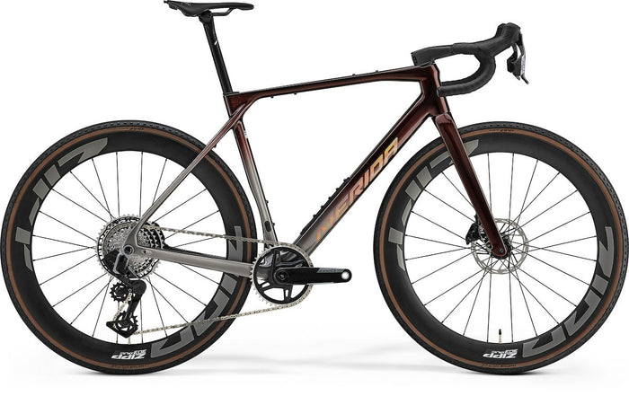 MERIDA MISSION 9000 – Gravelbike, Carbon, Sram Force XPLR, Wildberry/Gunmetal Grey (Silver)