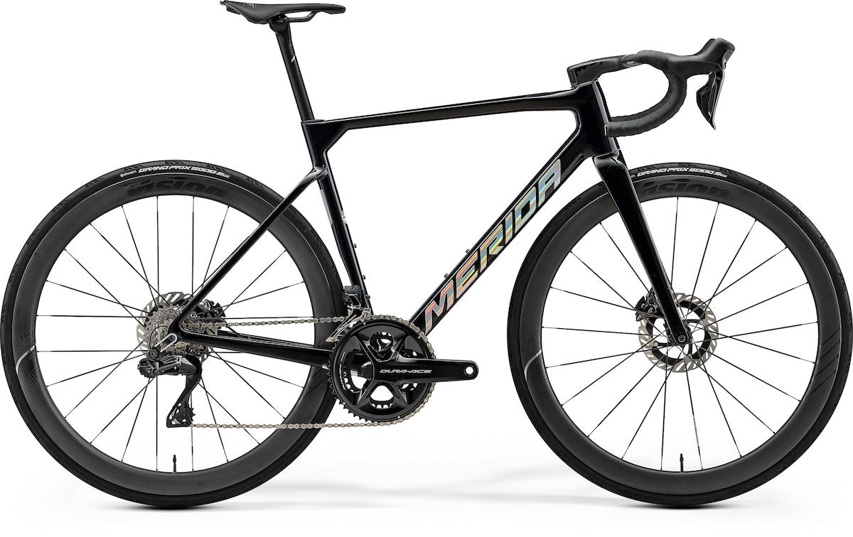 MERIDA SCULTURA TEAM – Rennrad, Carbon, Shimano Dura Ace Di2, Metallic Black (Flash Bcp)