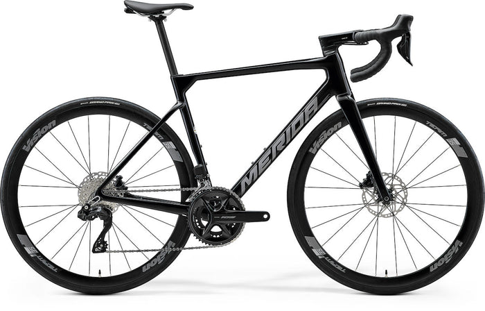 MERIDA SCULTURA 5000 – Rennrad, Carbon, Shimano 105 Di2, Metallic Black (Gunmetal Grey)