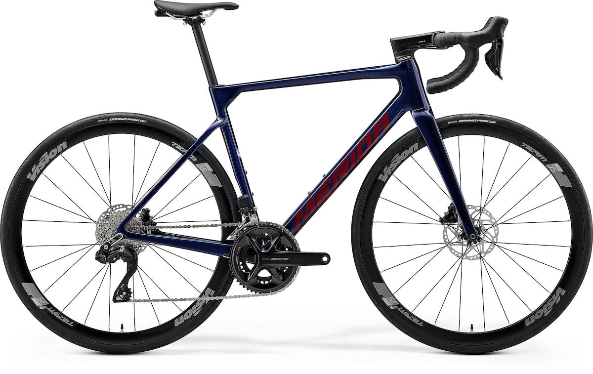 MERIDA SCULTURA 5000 – Rennrad, Carbon, Shimano 105 Di2, Starfield Purple (Red)