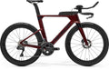 MERIDA TIME WARP TRI LIMITED – Triathlon-/Zeitfahrrad, Carbon, Shimano Ultegra Di2, Burgundy Red (Black)