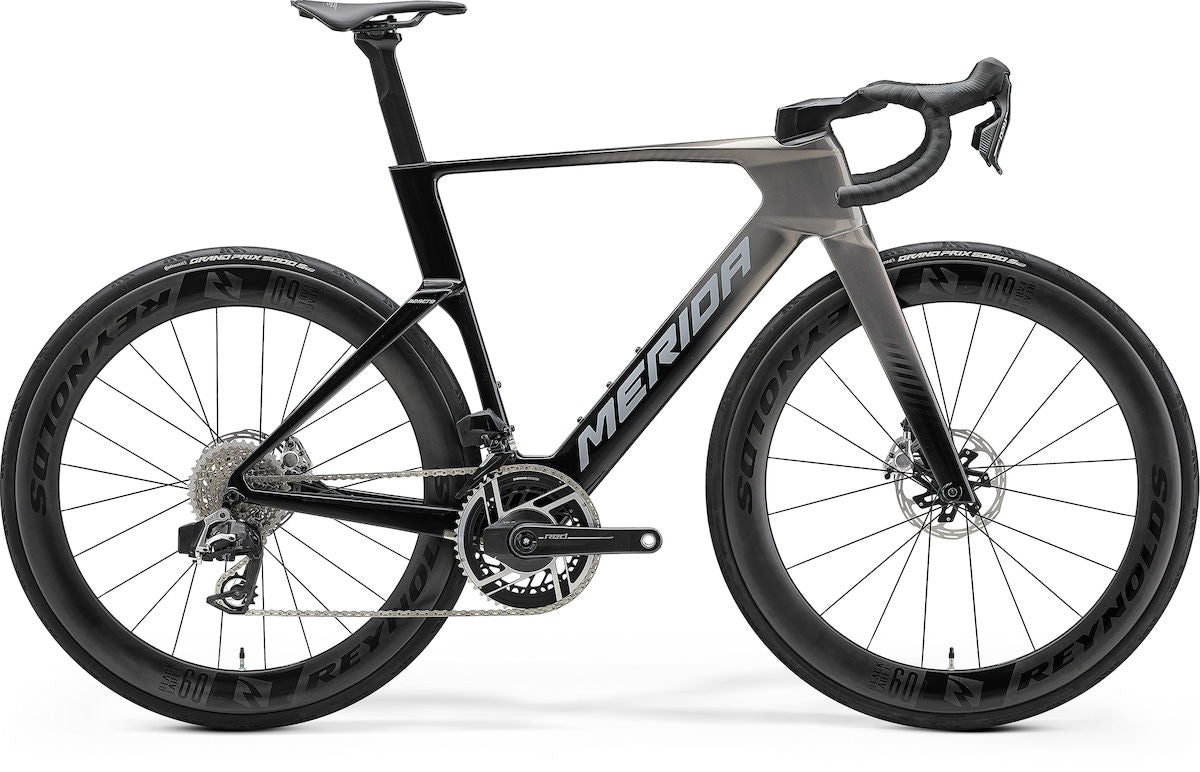 MERIDA REACTO 10K – Rennrad, Carbon, Sram Red, Slate Grey/Black (Silver)