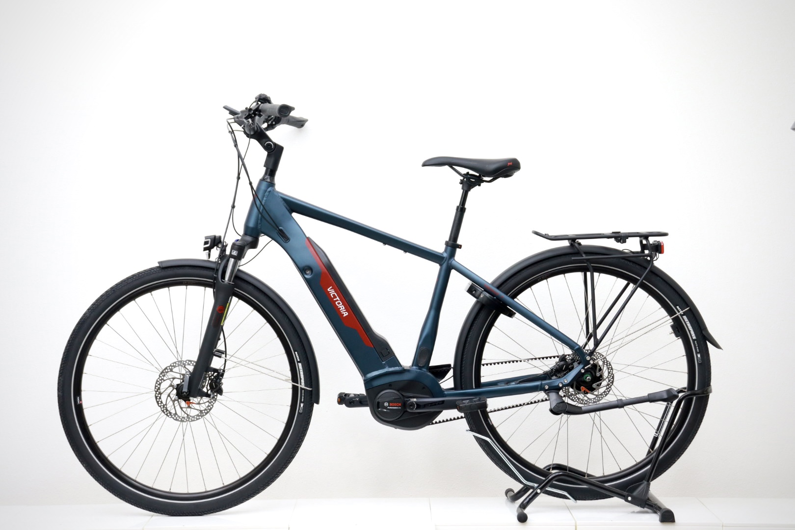 VICTORIA Tresalo 7 E-Trekking|Bosch Performance Line|545 Wh|Shimano Nexus 5-Gang|Riemenantrieb|Gr.S(48 cm) – Bild 2